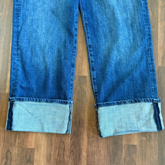 KUT FROM THE KLOTH Sienna Wide Leg Jean Size 12 Cuffed High Rise - Picture 4 of 8
